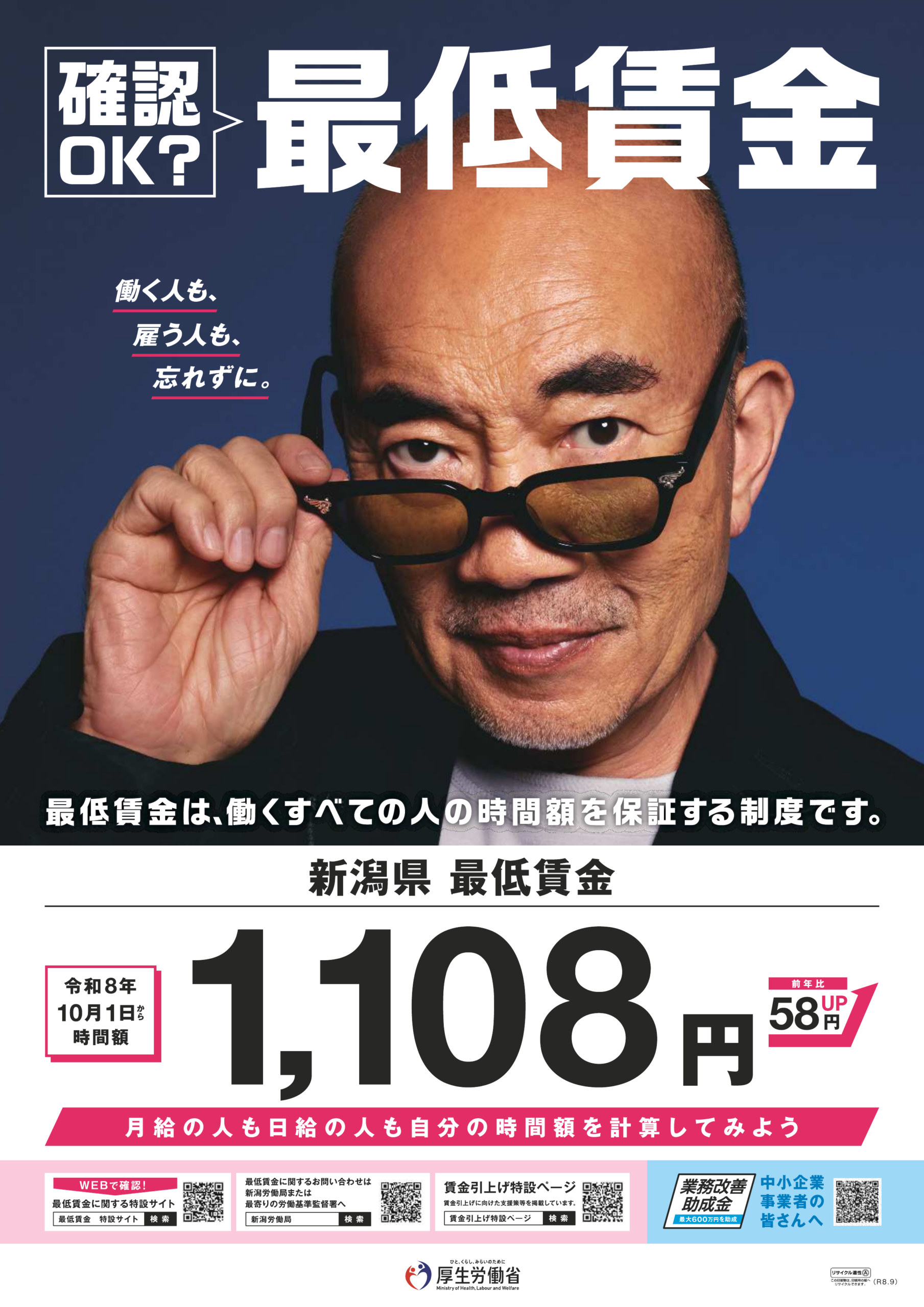 令和8年｜新潟県の最低賃金